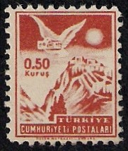 Palomasobre la ciudad de Ankara