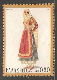 Traje tipico femenino de la isla de Salamina
