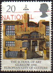 Gran Bretaña 1990 Scott1263 Sello Glasgow capital Europea de la Cultura usado Great Britain