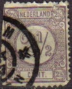 HOLANDA Netherlands 1876-94 Scott 37 Sello Serie Basica Numeros Usado