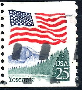 USA_SCOTT 2280.04 BANDERA Y PARTE NACIONAL YOSEMITE. $0,2