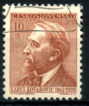 CHECOSLOVAQUIA_SCOTT 1097 KAREL KOVAROVIC. $0,2
