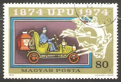 Viejo coche de correo