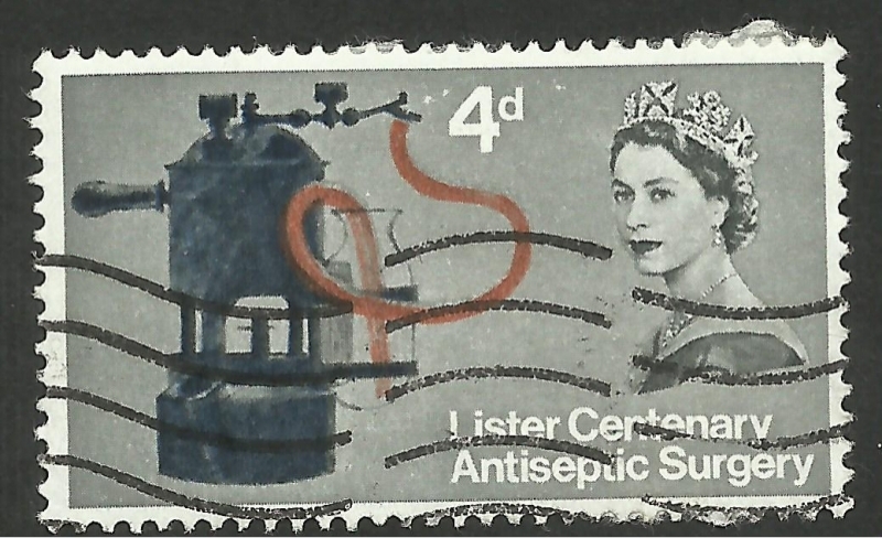 405 - Centº del descubrimiento de la antisepsia por Joseph Lister 