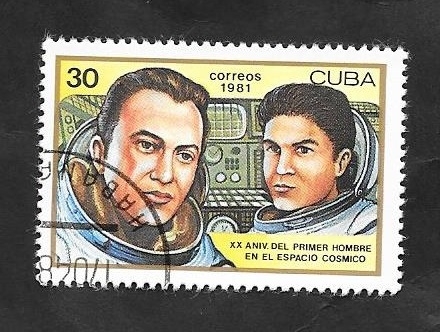 2261 - 20 Anivº del primer hombre en el espacio, Riumin y Popov