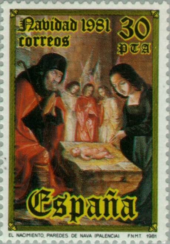 NAVIDAD - 1981 La Adoración Cervera de Pisuerga (Palencia)