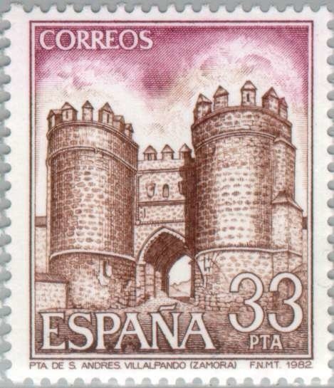 TURISMO - 1982 Puerta de San Andrés (Villalpando-Zamora)