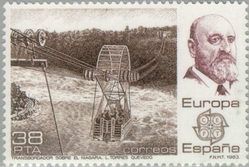 EUROPA - 1983 Transbordador sobre el Niágara-L. Torres Quevedo