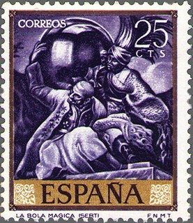 ESPAÑA 1966 1710 Sello Nuevo Pintor José Mª Sert La Bola Mágica