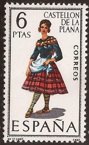 Trajes típicos. Castellón de la Plana 1967  6 ptas