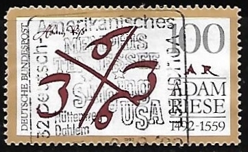 500th Birth Anniv. of Adam Riese