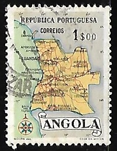 Mapa de Angola