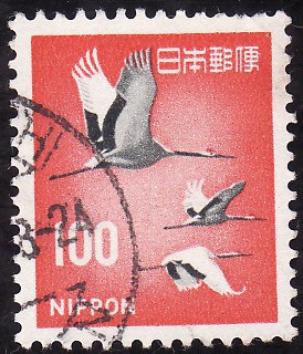 Grulla Japonesa o de cráneo rojo