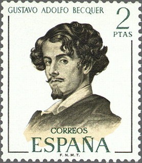 ESPAÑA 1970 1993 Sello Nuevo Literatos Españoles Gustavo Adolfo Becquer