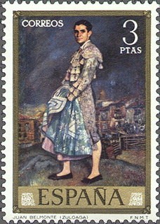 ESPAÑA 1971 2023 Sello Nuevo Pintor Ignacio de Zuloaga Juan Belmonte