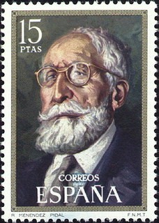 ESPAÑA 1971 2030 Sello Nuevo Centenario de Celebridades Ramón Menéndez Pidal (1869-1968)