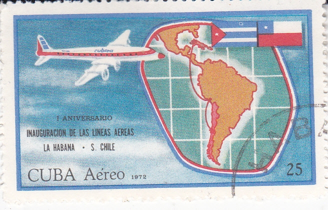 1 ANIVERSARIO LINEAS AEREAS LAHABANA- S.CHILE