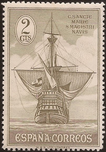 Nao Santa María, vista de popa  1930  2 cents