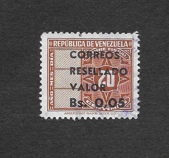 877 - Timbre Fiscal con Valor Postal