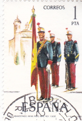ABANDERADO INFANTERIA REGIMIENTO REY (32)