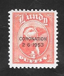 Lundy - Coronación 2-6-1953, - frailecillo