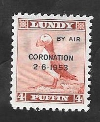 Lundy - Coronación 2-6-1953, - frailecillo