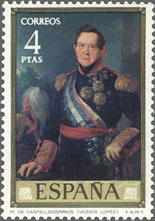 ESPAÑA 1973 2149 Sello Nuevo Pintor Vicente Lopez Portaña Marques de Castelldosrius