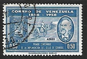 Jacinto Gutierrez y cartero a caballo