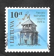 802 - Torre de madera, Iglesia Pasvalio