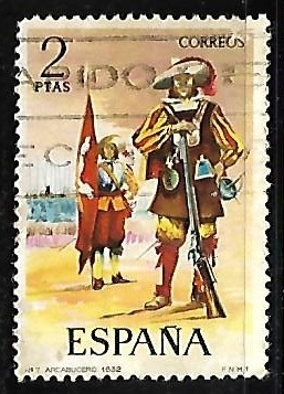 Uniformes militares - Arcabucero de infantería 