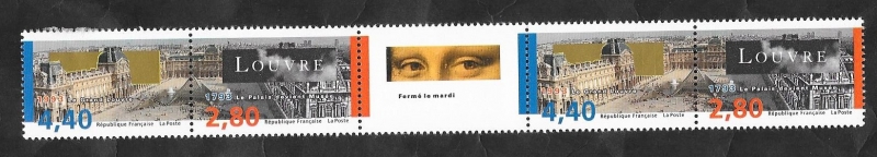 2851 y 2852 - Bicentenario del Museo Louvre
