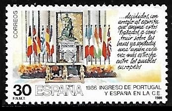 Ingreso de Portugal y España en la Comunidad Europea - Salón del Palacio Real