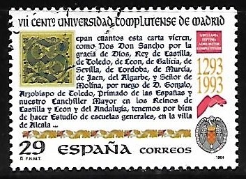 Efemérides - VII Centenario de la Universidad Complutense de Madrid