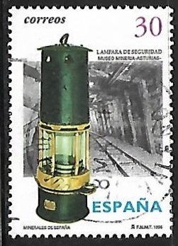 Minerales de España - Lámpara minera de seguridad