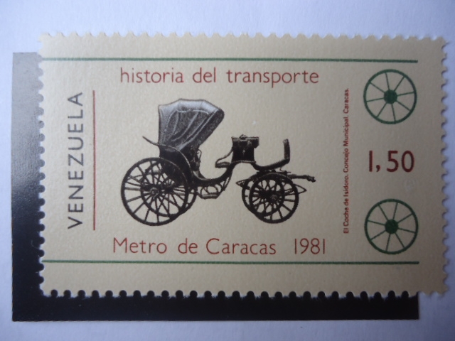 Historia del Transporte - Metro de Caracas - Charrette, carruaje Inglés