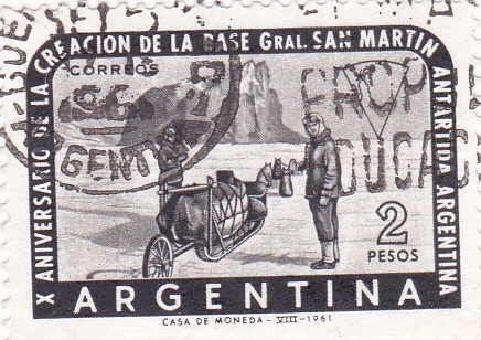X ANIVERSARIO DE LA BASE SAN MARTIN ANTARTIDA ARGENTINA 