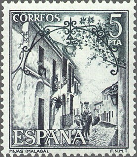 ESPAÑA 1975 2270 Sello Nuevo IX Serie Turistica Mijas Malaga c/señal charnela