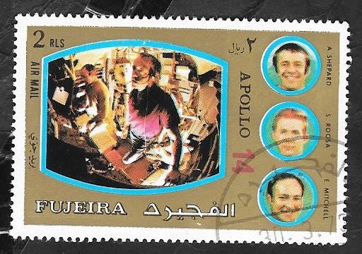 Fujeira - Apollo 14, Astronautas: Shepard, Roosa y Mitchell