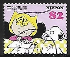 Snoopy watching Sally 