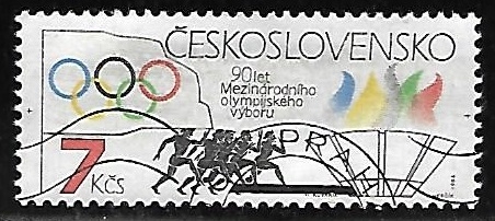 Intl. Olympic Committee, 90th anniv.