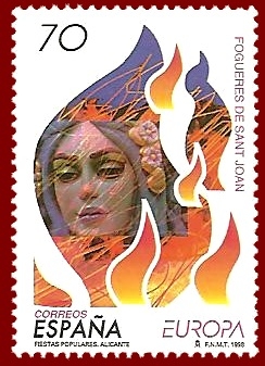 Edifil 3542 Europa Fogueres de Sant Joan 70 NUEVO