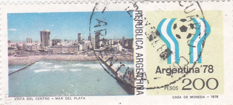Argentina-78 vista de Mar del Plata 