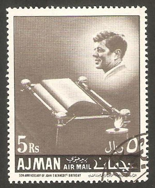 Ajman - 16 - 50 anivº del nacimiento de John F. Kennedy