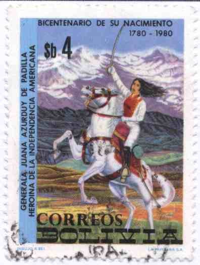 Conmemoracion del bicentenario del nacimiento de la generala Juana Azurduy de Padilla