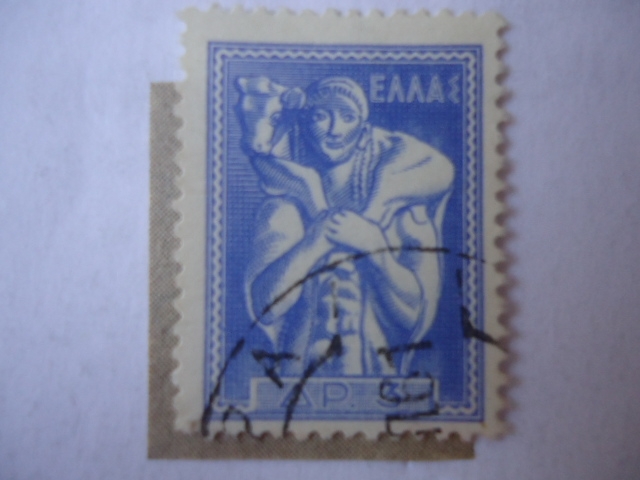 Arte Griego Antiguo - Pastor con Becerro.
