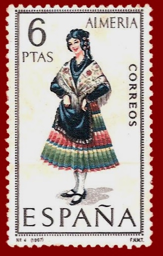 Edifil 1770 Traje típico Almería 6 NUEVO