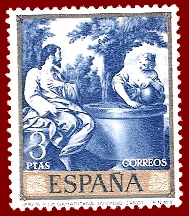 Edifil 1916 Jesús y la samaritana (Alonso Cano) 3 NUEVO