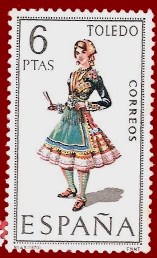 Edifil 1960 Traje típcio Toledo 6 NUEVO