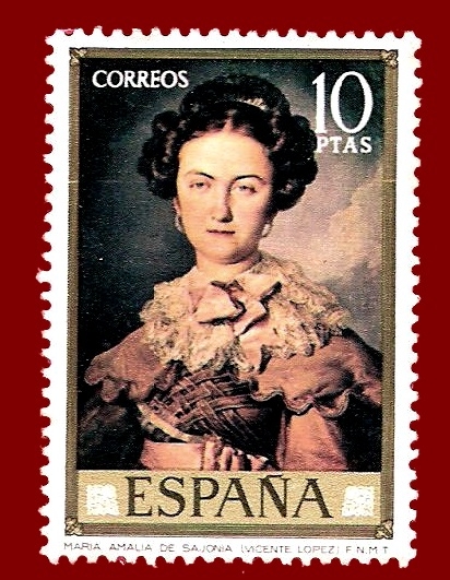 Edifil 2152 María Amalía de Sajonia (Vicente López) 10 NUEVO