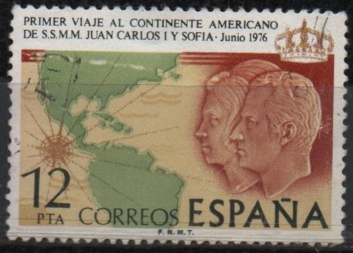 Primer viaje al Continentre americano de SS:MM. los Reyes de España